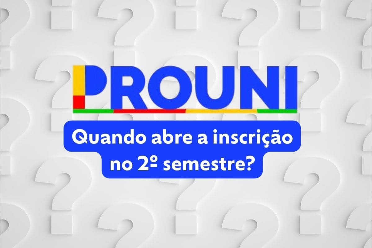 Quando abre a inscrição do Prouni no segundo semestre de 2026?
