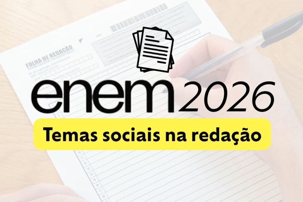 Temas sociais que mais caem na redação do Enem; confira