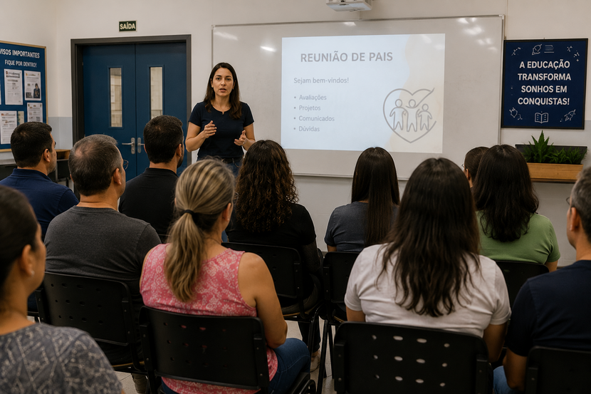 reunião de pais na escola