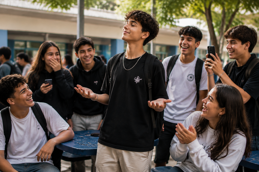 um estudante 