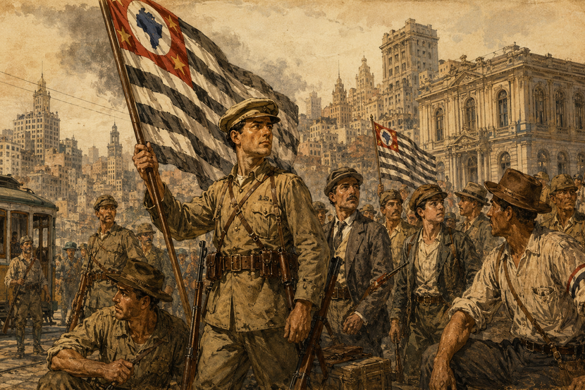 imagem representativa histórica da revolução constitucionalista de 1932