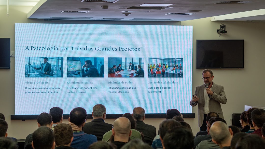 Mario Trentim apresenta palestra sobre a psicologia por trás dos grandes projetos e os desafios da gestão organizacional