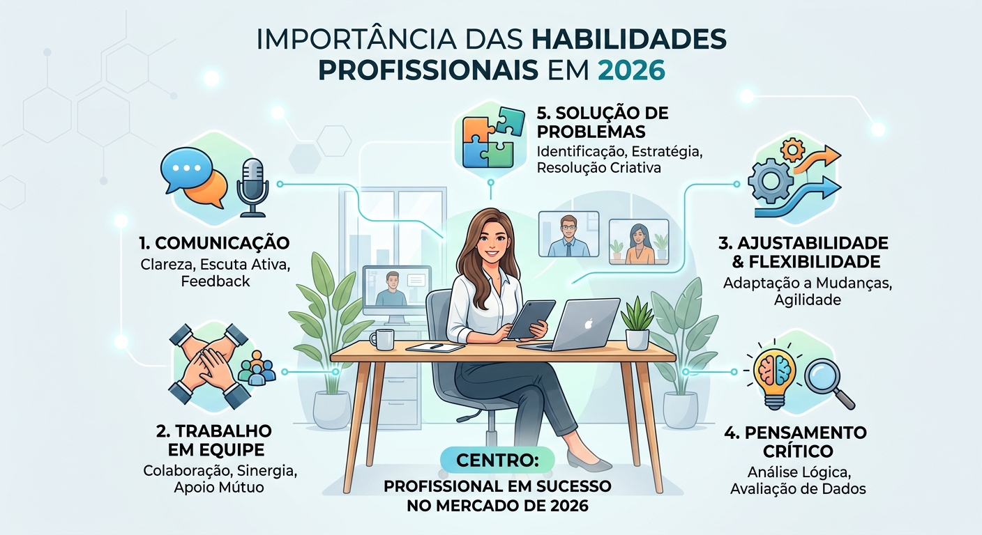 Guia das Habilidades Profissionais em 2026: O que são, como funcionam e como aplicar
