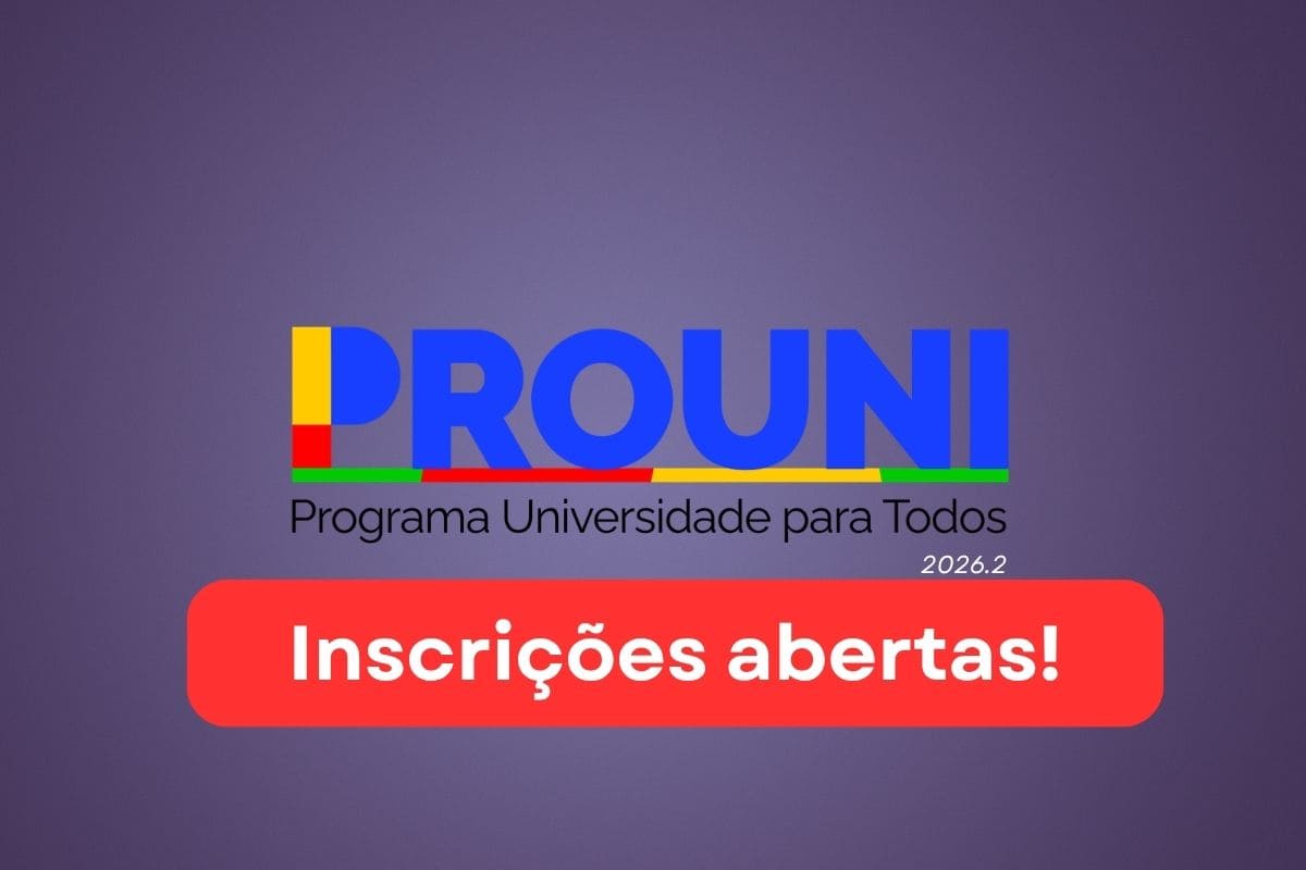 Inscrições do Prouni 2026.2 estão abertas; saiba como participar