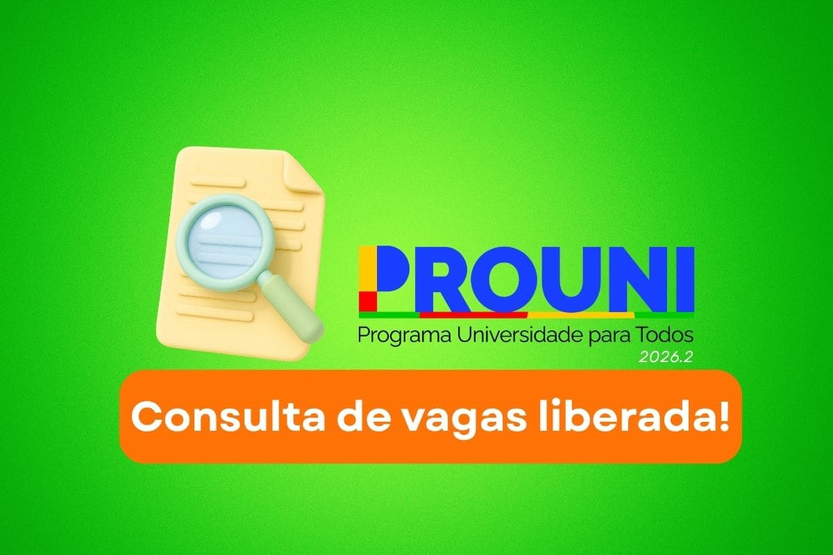 Prouni 2026.2: consulta de vagas disponível; veja cursos com mais bolsas