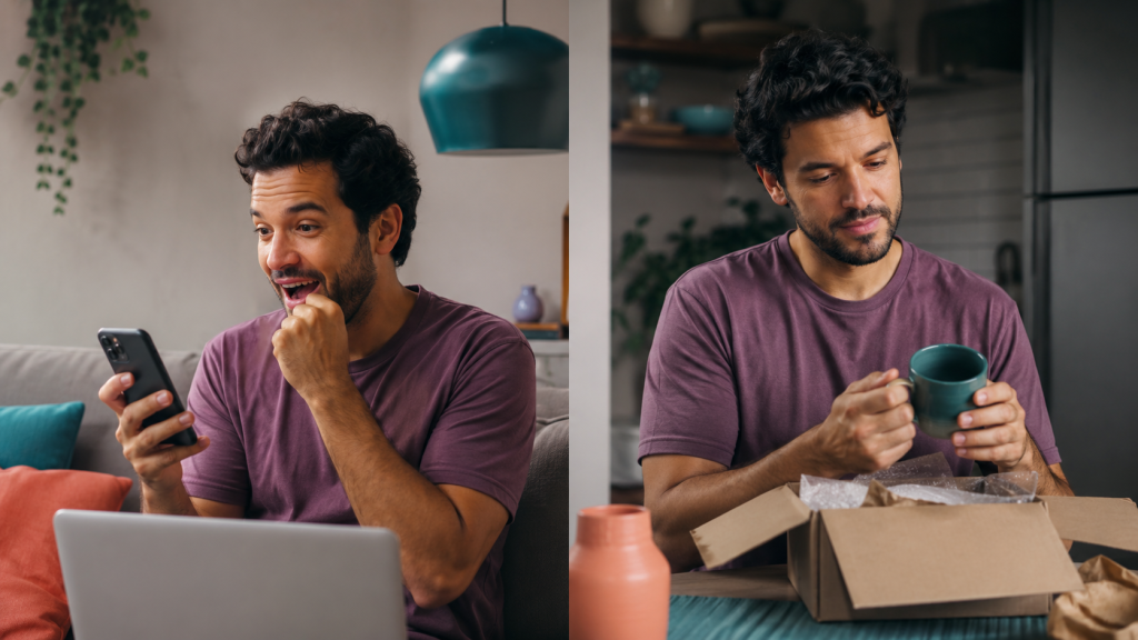 Diferença conceitual entre desejar um produto e gostar de usá-lo