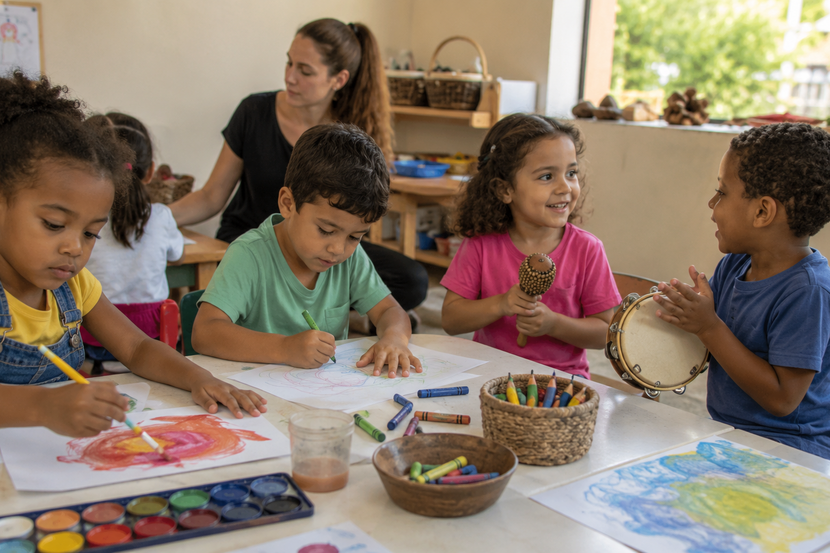 Dia Nacional das Artes: por que desenho, pintura e música ajudam no desenvolvimento infantil?