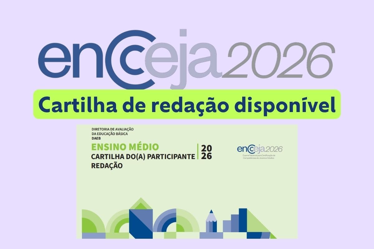 Encceja 2026: cartilha de redação é divulgada; acesse já