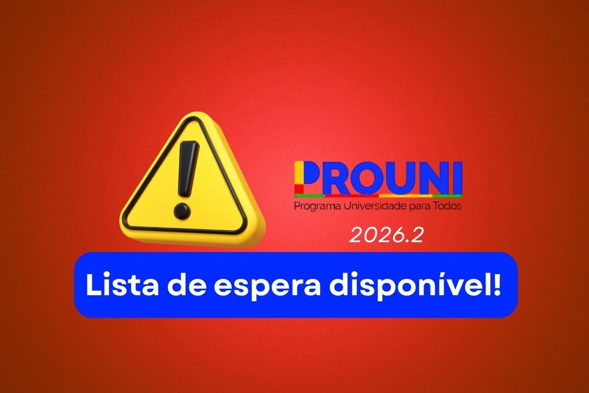 Resultado da lista de espera do Prouni 2026.2 é divulgada; saiba como acessar