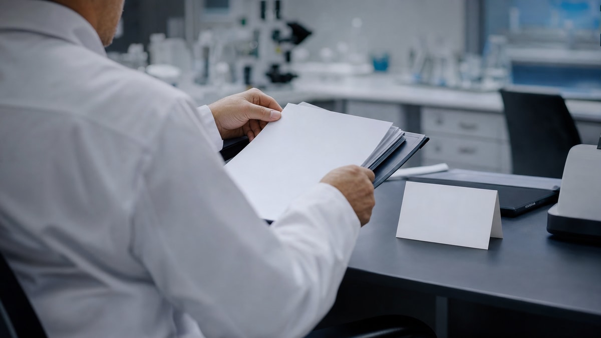 biólogo em laboratório