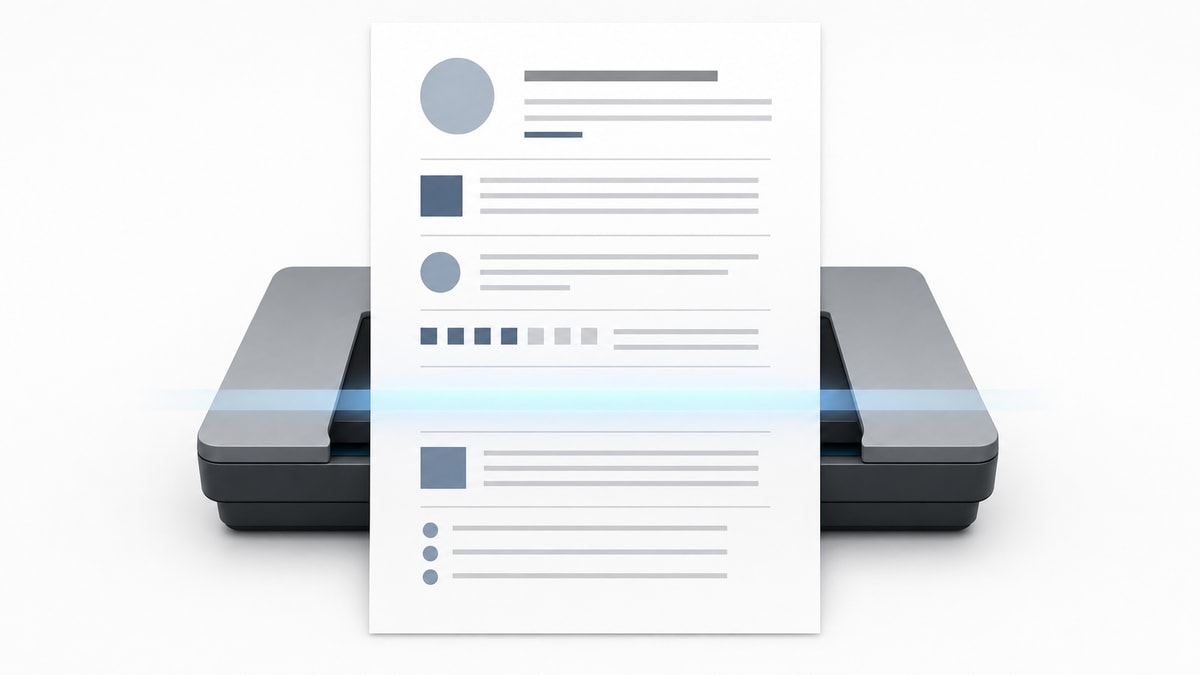 Currículo organizado em fluxo linear para facilitar a leitura por um sistema ATS