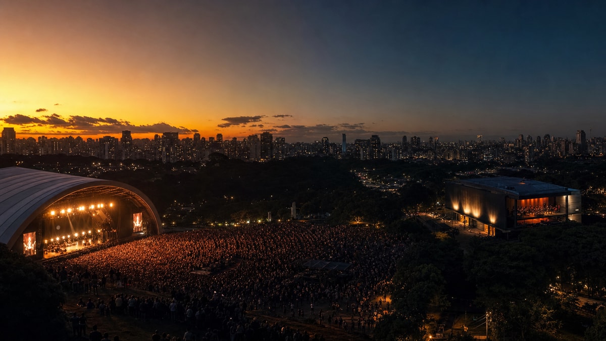 Festival e shows solo Palco de festival e casa de shows urbana representam os diferentes formatos da agenda de Demi Lovato no Brasil