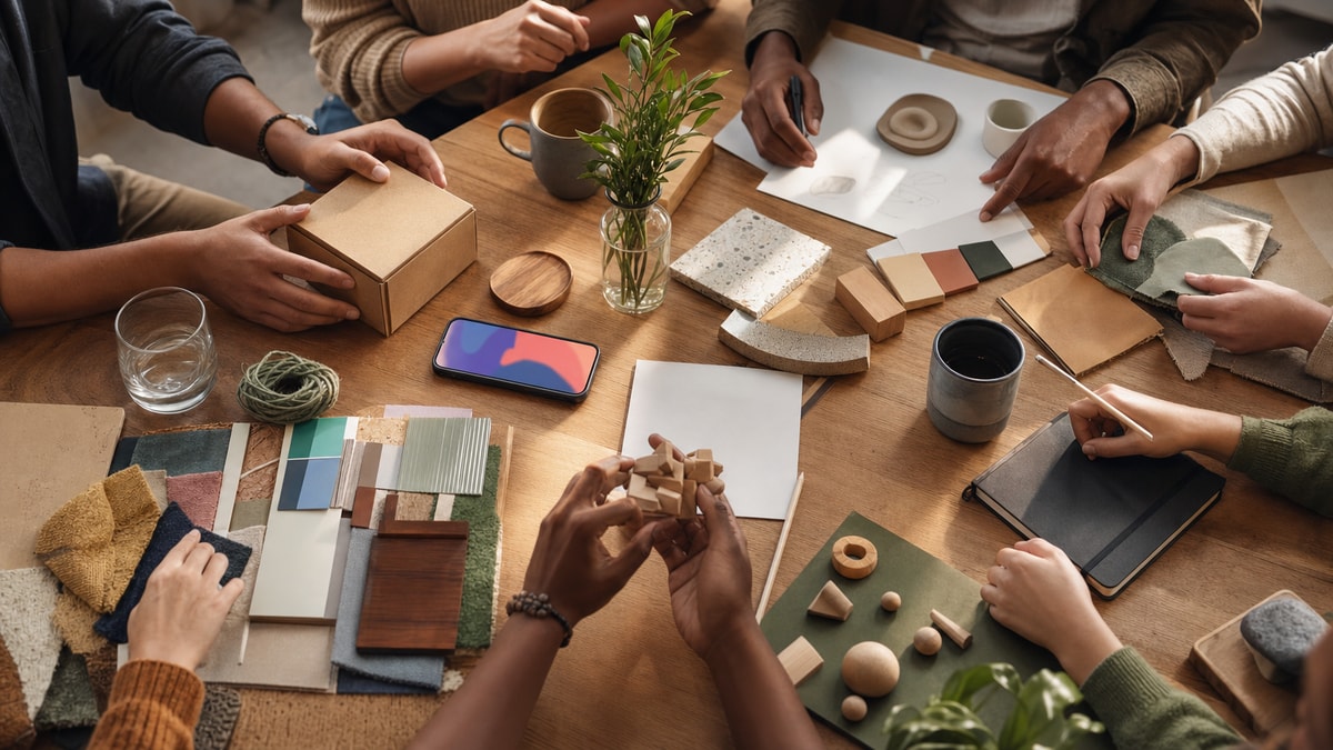 Diferentes formas de empreender Pessoas colaborando em iniciativas que representam diferentes tipos de empreendedorismo