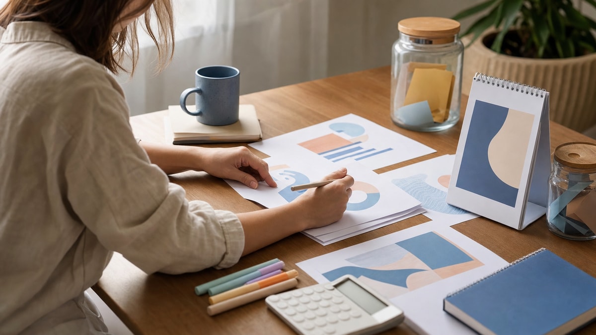 Planejamento antes de investir Pessoa organiza despesas e objetivos financeiros antes de escolher investimentos
