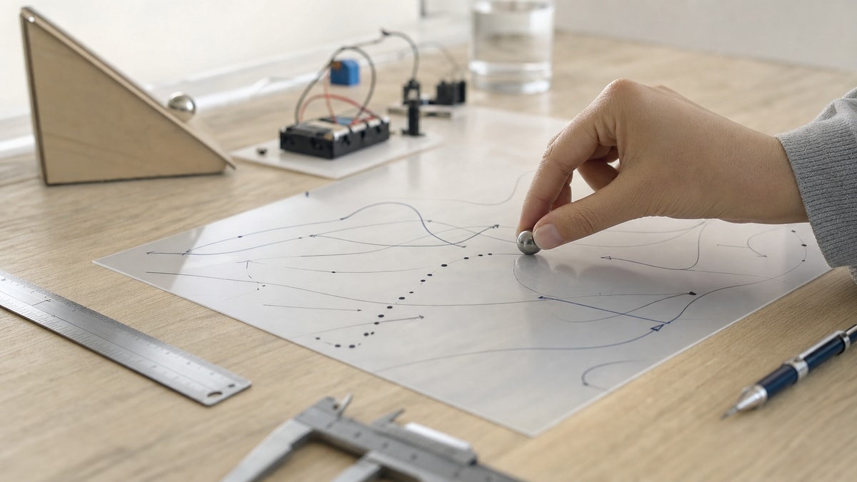 Pré-requisitos da aprendizagem em Física Materiais de estudo representando vetores, gráficos e medições como base da Física