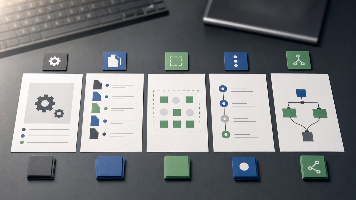 Comandos essenciais Elementos visuais organizados para representar as principais etapas e funções dos comandos Git