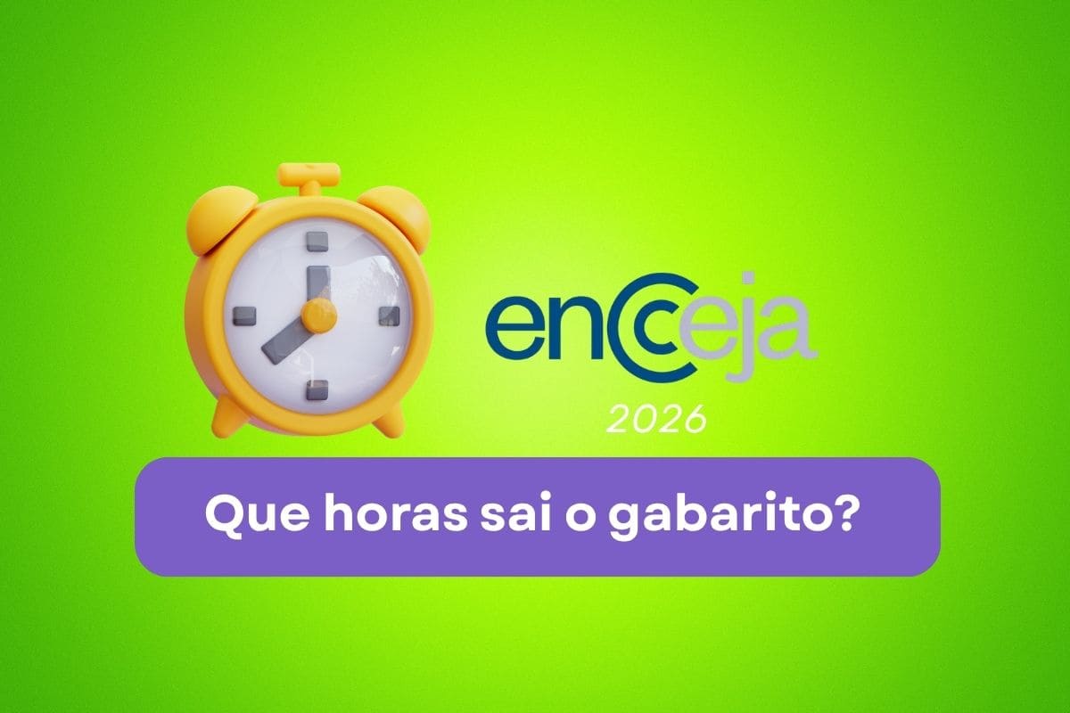 Que horas sai o gabarito do Encceja 2026?