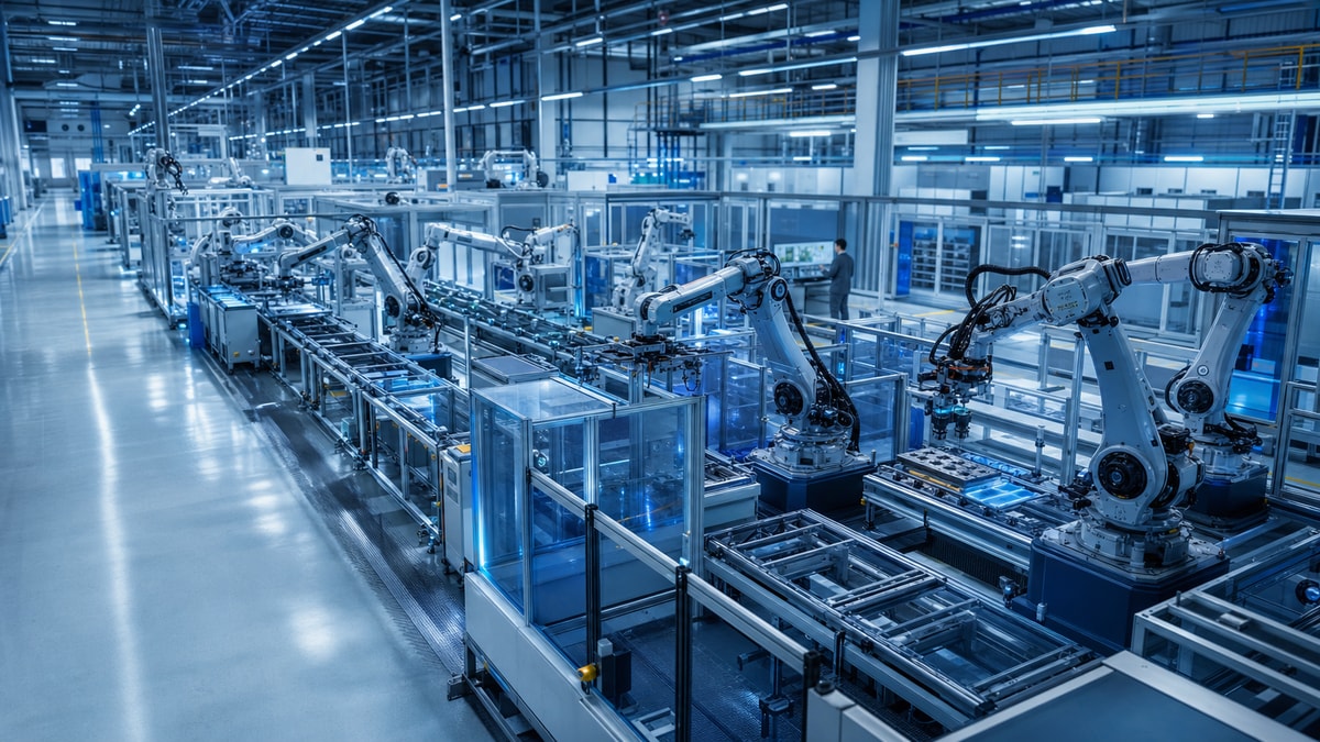 Sistema automatizado em operação Sistema integrado executando processos de forma contínua com supervisão humana