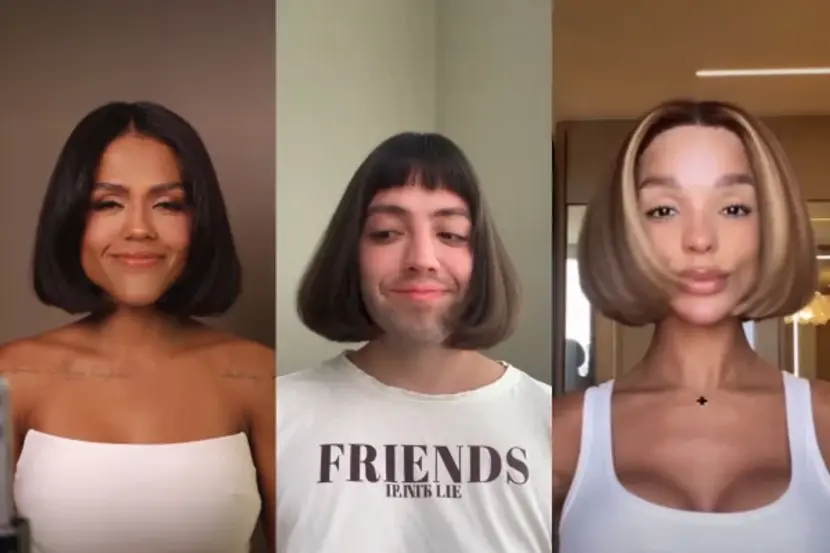 famosos publicam vídeo da trend do cabelo curto no instagram