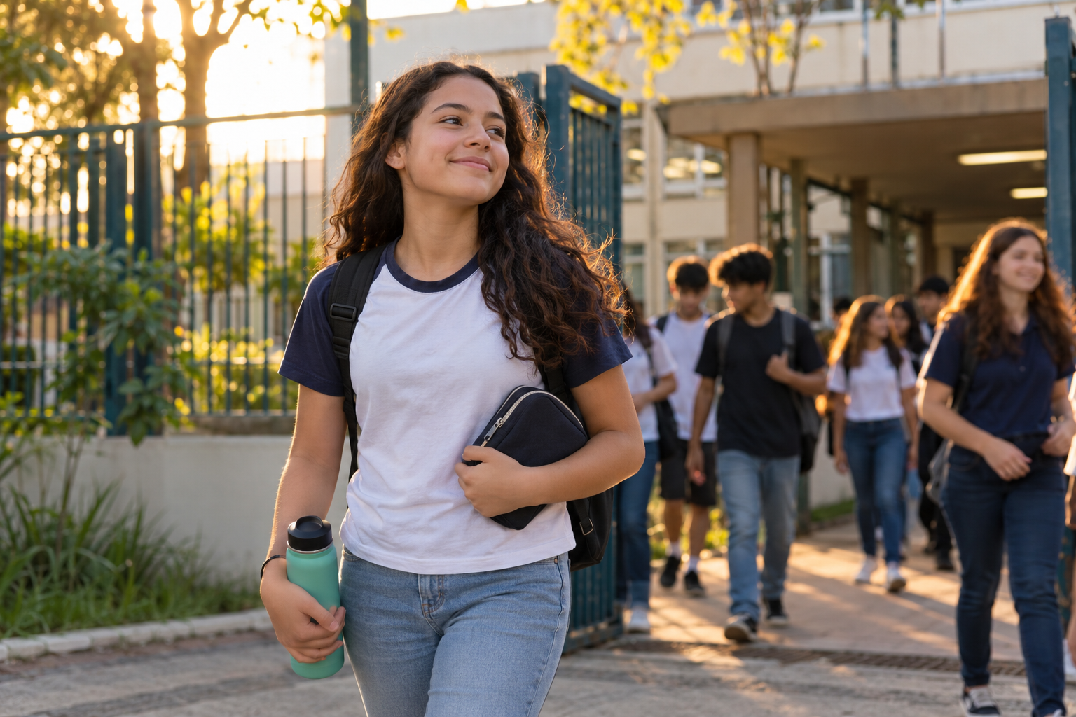 Estudante sai da escola após concluir a 2ª fase da OBMEP 2026