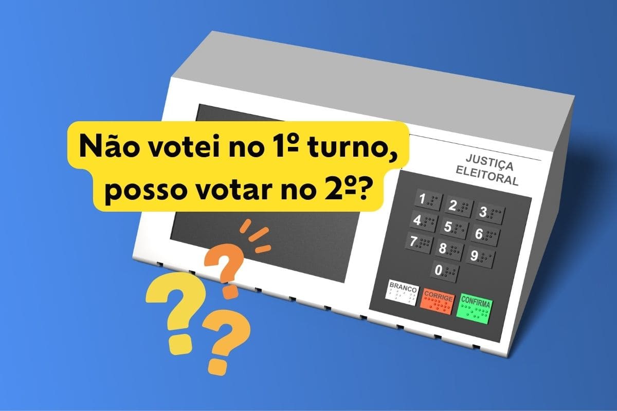 Eleições 2026: não votei no 1º turno, posso votar no segundo?