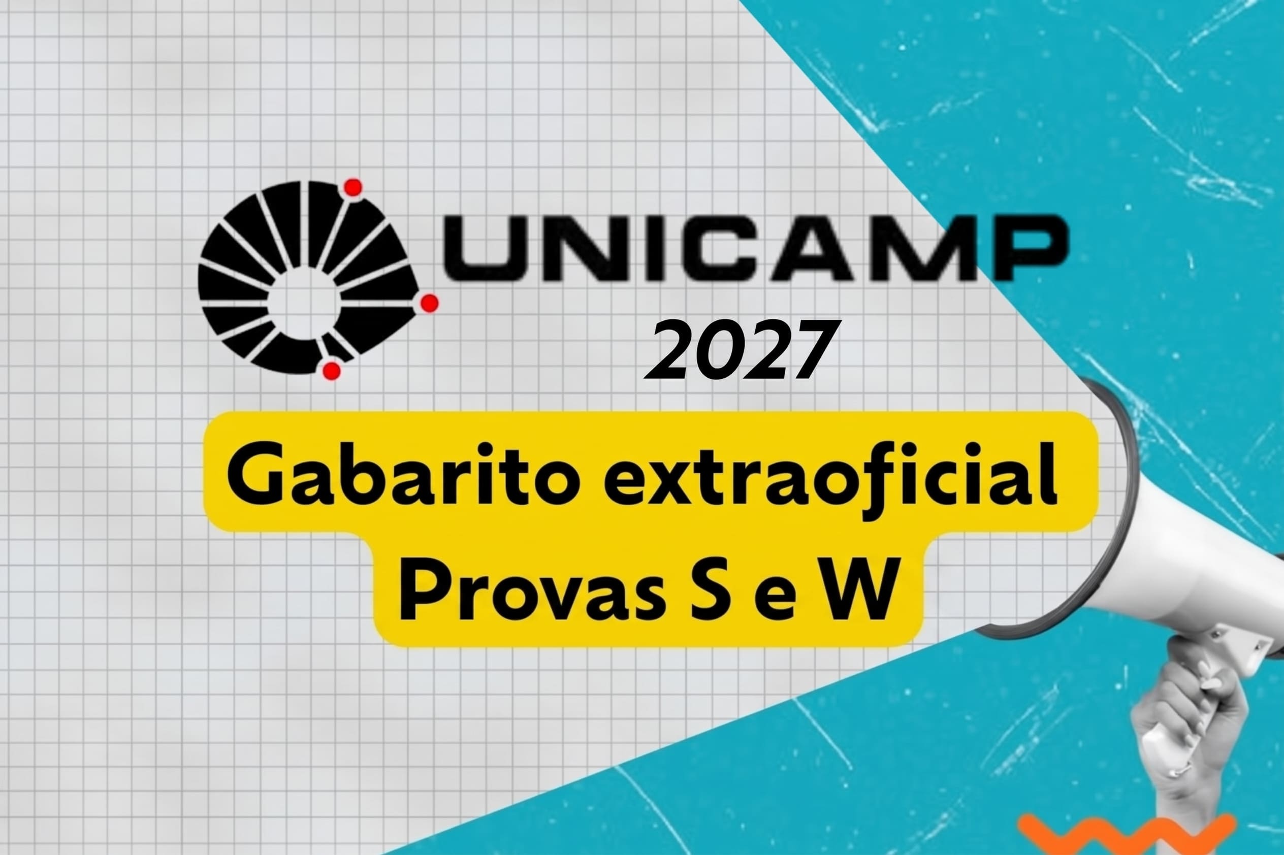 Gabarito extraoficial Unicamp 2027 das provas S e W: veja respostas