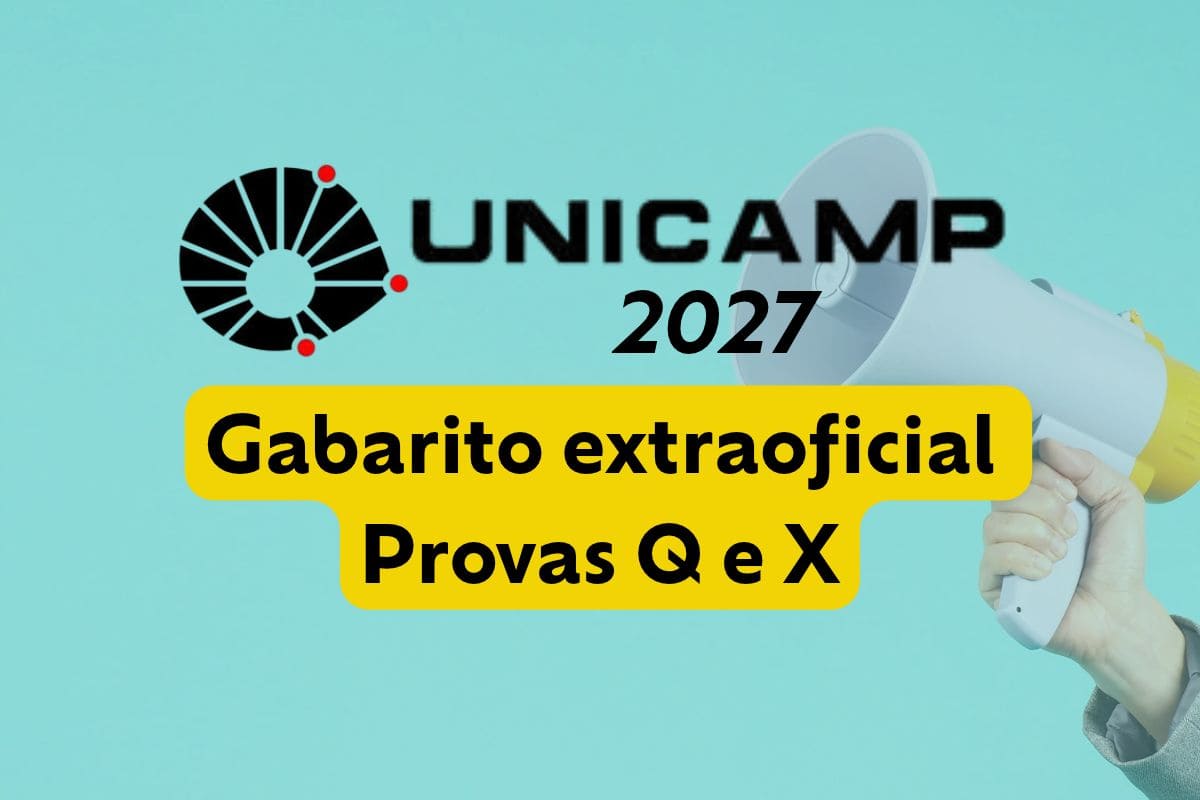 Unicamp 2027: veja o gabarito extraoficial das provas Q e Y