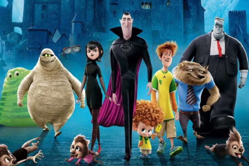 cena do filme Hotel Transilvânia como indicação de filmes de halloween para crianças