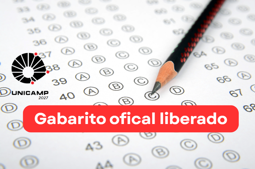 Gabarito oficial da Unicamp 2027 é divulgado; saiba como acessar
