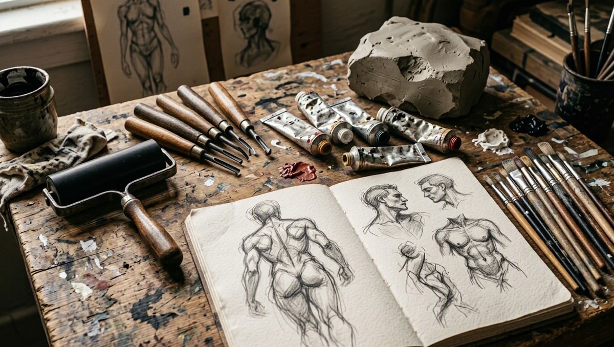 Materiais e práticas do curso artes visuais licenciatura